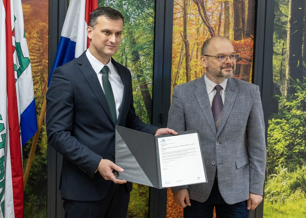 Predsjednik Uprave Hrvatskih šuma Joško Radanović i izvršni direktor EUSTAFOR-a Piotr Borkowski