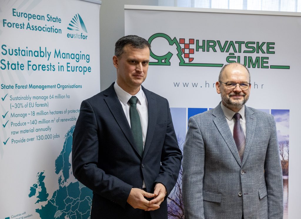 Predsjednik Uprave Hrvatskih šuma Joško Radanović i izvršni direktor EUSTAFOR-a Piotr Borkowski