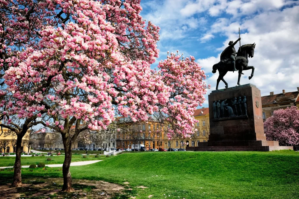 Livada na Tomislavovom trgu u Zagrebu